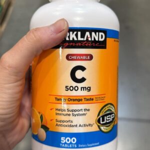 Kirkland Signature Chewable Vitamin C 500 mg., 500 Tablets