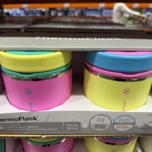 ThermoFlask 20 oz Insulated Food Jar, 2-pack Pink and Yellow