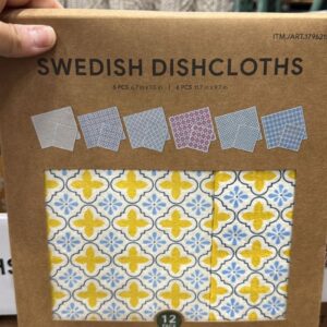 Swedish Dishcloths Evergrace 12 Pack Large & Standard Size