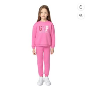 Gap Toddler Girls Logo Fleece Set (2T a 5T) pink
