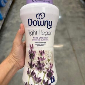 Downy Light Laundry Scent Booster Beads for Washer, White Lavender, 24 oz, with No Heavy Perfumes