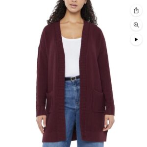 Gap Women's Long Sleeve Cardigan (S-XXL) burgundy