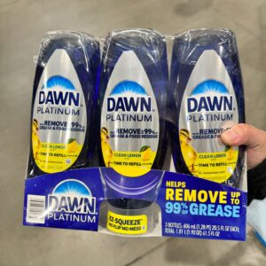 Dawn Platinum EZ- Squeeze Liquid Dish Soap, Lemon, 3 ct., 61.5 fl. oz.
