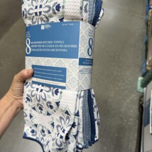 Microfiber Kitchen Towels, 8-pack Blue