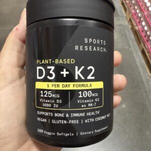 Sports Research D3 + K2, 160 Veggie Softgels