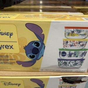 Pyrex 8-piece Decorated Glass Food Storage Set - Lilo & Stitch