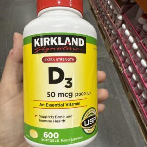 Kirkland Signature Extra Strength D3 50 mcg., 600 Softgels