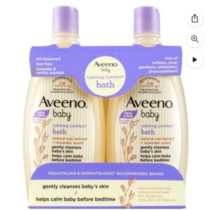 Aveeno Baby Calming Comfort Bath Wash 18 fl. oz., 2 pk.