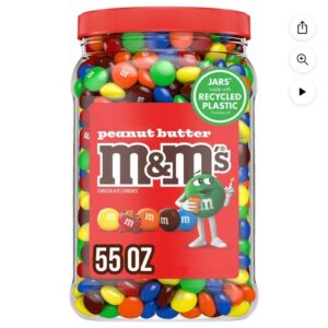 M&M'S Peanut Butter Milk Chocolate Candy, 55 oz.