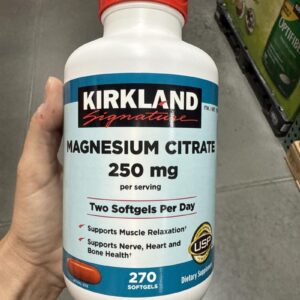 Kirkland Signature Magnesium Citrate 250mg, 270 Softgels