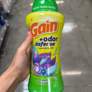 Gain + Odor Defense Laundry Scent Booster Beads, Super Fresh Blast Scent, 24 oz