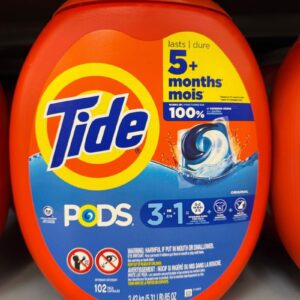 Tide PODS Liquid Laundry Detergent Pacs, Original Scent, 102 Count