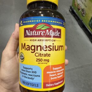 Nature Made Magnesium Citrate 250 mg., 180 Softgels