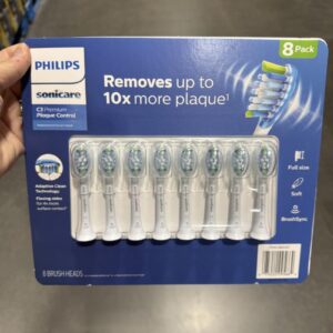 Philips Sonicare Premium Plaque Control, Replacement Electric Toothbrush Heads, Soft Bristle, 8-coun