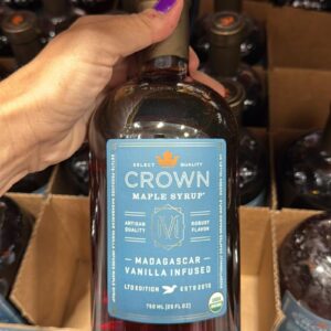 Crow Organic Madagascar Vanilla Mapple Syrup 25oz