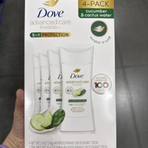 Dove advanced care invisible deodorant 4 pack