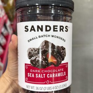 Sanders Dark Chocolate Sea Salt Caramels 36 oz