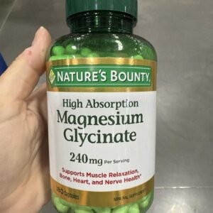 Nature's Bounty Magnesium Glycinate 240 mg, 180 Capsules