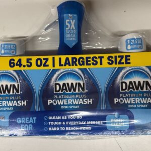 Dawn Platinum Plus Powerwash Dish Soap Spray, Fresh Clean, 1 Starter Kit + 2 Refills