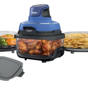 Ninja Crispi 5-in-1 Portable Glass Air Fry Cooking System, 3 Containers & Cover
