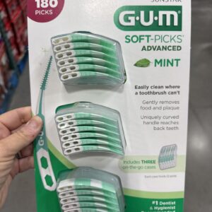 Gum soft picks advanced mint 180 count