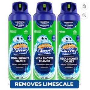 Scrubbing Bubbles Mega Shower Foamer Aerosol, Rainshower 20 oz., 3 ct.
