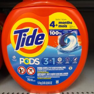 Tide PODS Liquid Laundry Detergent Pacs, Original Scent, 76 Count