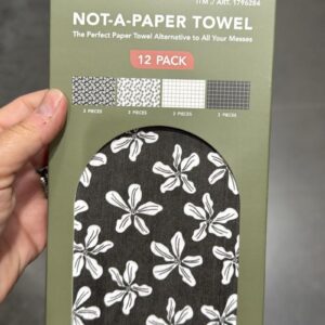 Evergrace Not-A-Paper Towel, 12-pack - Noir Bloom