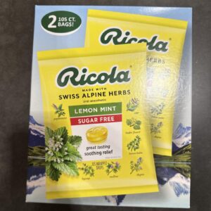 Ricola Sugar Free Lemon Mint Drops, 210 Drops