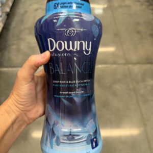 Downy Infusions Balance In-Wash Laundry Scent Booster Beads, Crisp Rain & Blue Eucalyptus Scent, 24