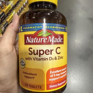Nature Made Super C with Vitamin D3 and Zinc, 200 Tablets