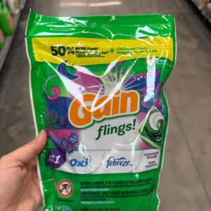 Gain Flings 3 in 1 Laundry Detergent, Moonlight Breeze Scent, 22 oz