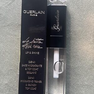 Base e top coat gloss para os lábios Guerlain transparente Lip & Shine. NOVO