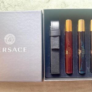 Kit 3 perfumes Versace Masculinos: Eros Flame, Eros, Dylan Blue. 10ml cada + 1 capinha p viagem NOVO