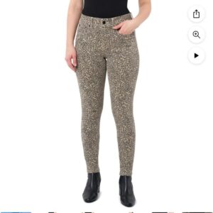 Seven7 Women's Tummyless Jean (Sizes 2 a 24) leopard