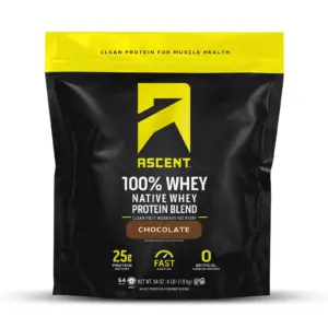 Ascent 100% Whey Protein Chocolate 4.25Lbs (1.90kg)